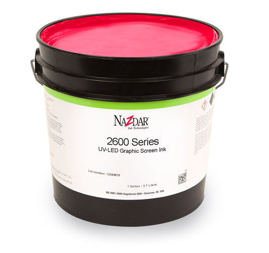 Nazdar 2600 UV LED Graphic Screen Ink - Standard Colors