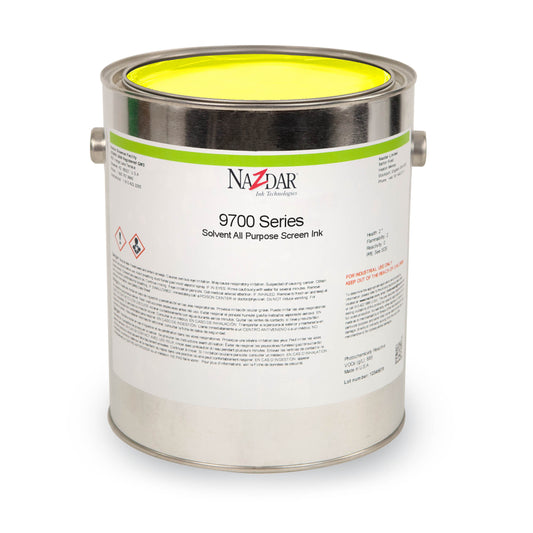 Nazdar 9700 Solvent All Purpose Screen Ink - Standard Colors