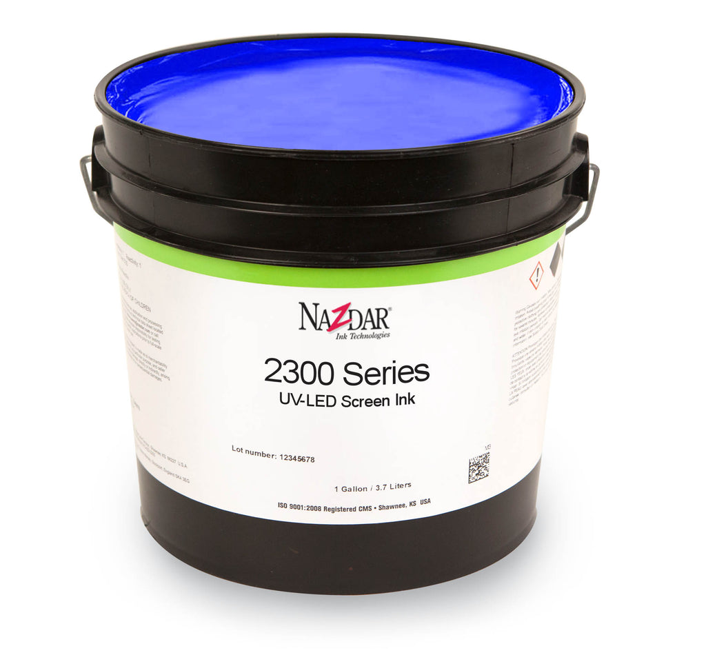 Nazdar 2300 UV / UV-LED Cure Screen Ink - Standard Colors
