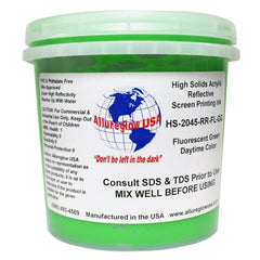 Allureglow USA Green HSA Water Based Reflective Ink - Quart