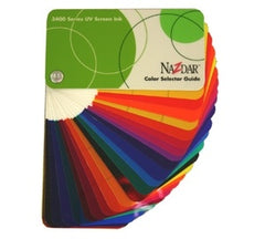 Nazdar 3400 Series UV Screen Inks Color Card