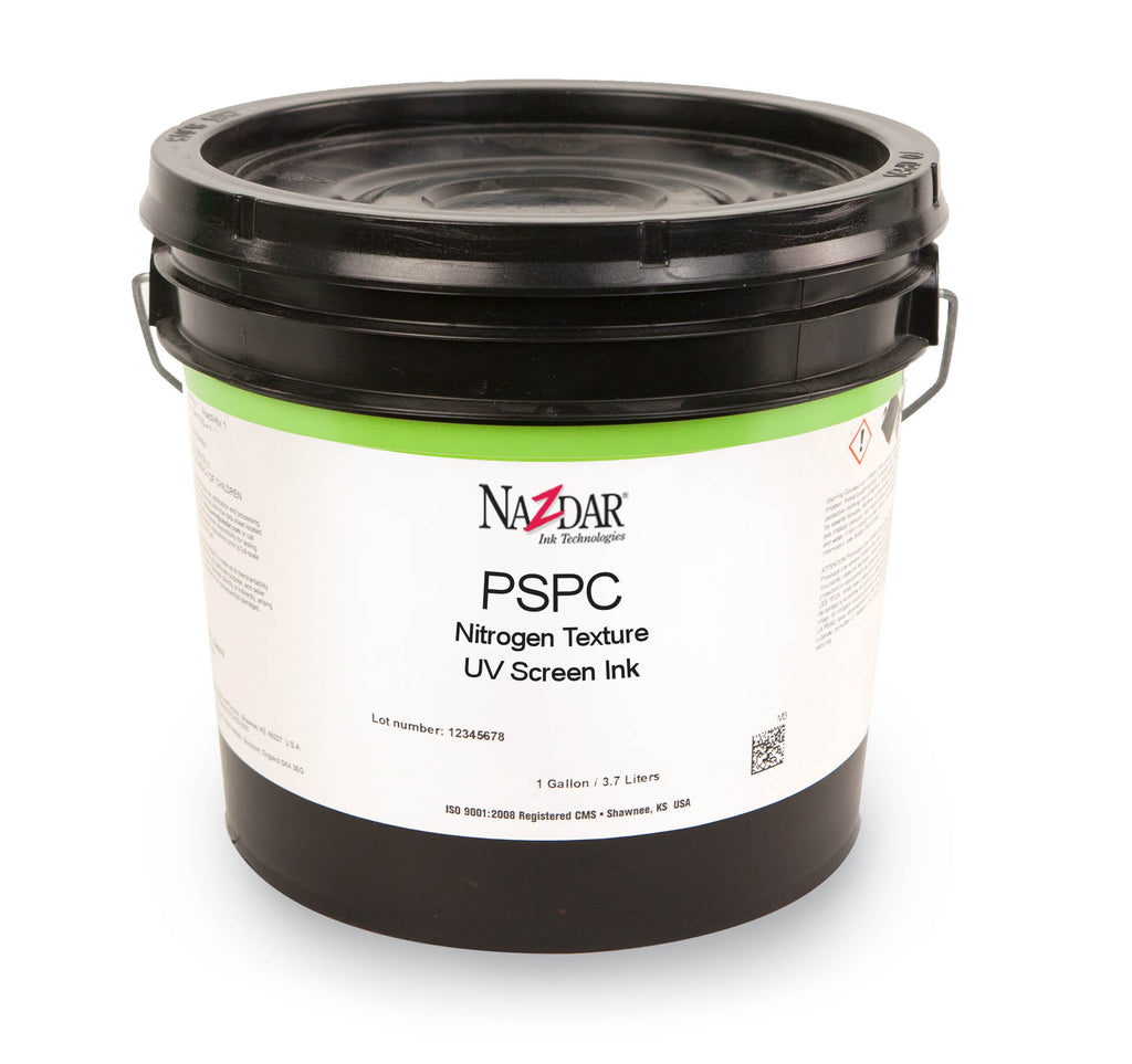 Nazdar PSPC Nitrogen Texture Overprint Clear UV Screen Inks - Colored