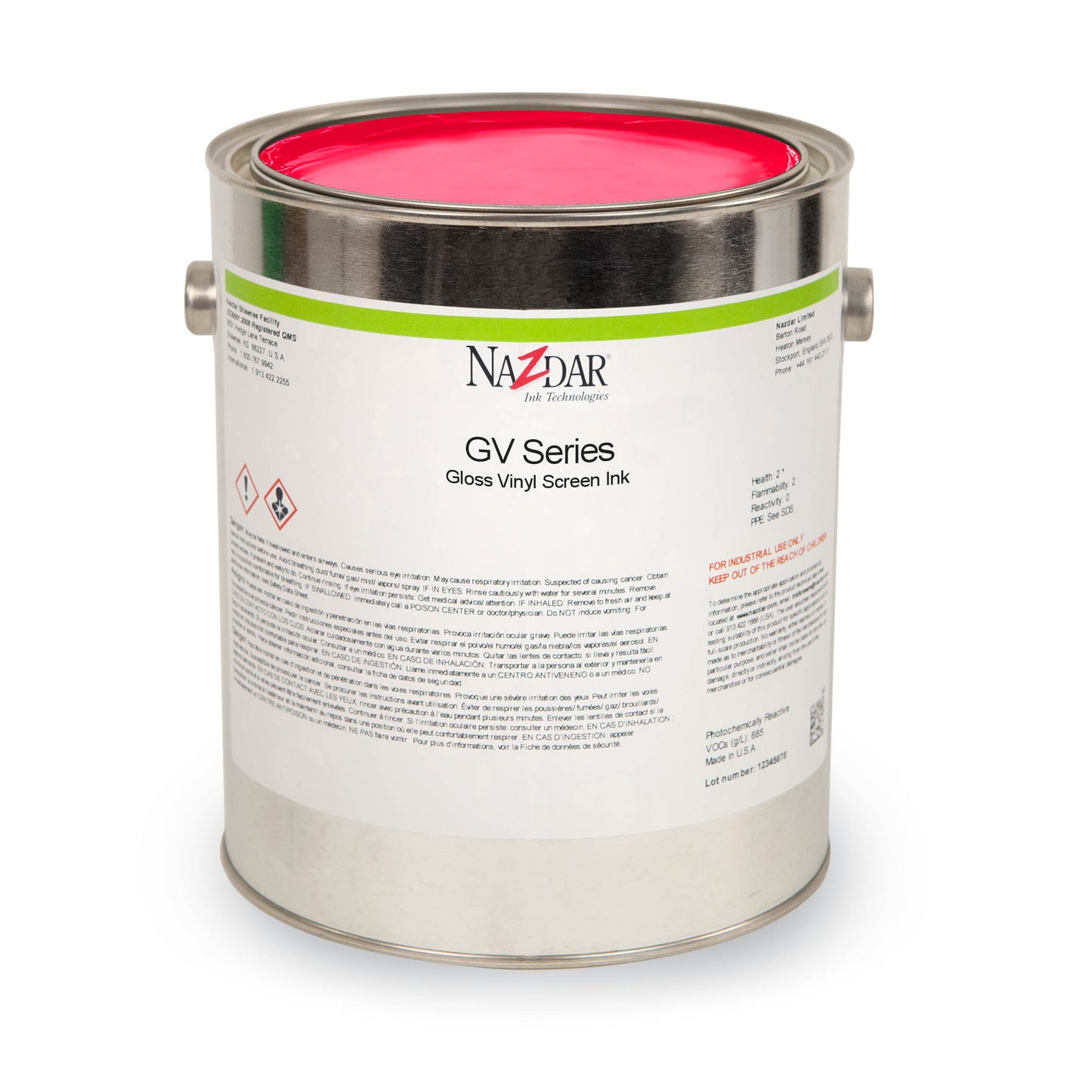 Nazdar GV Gloss Vinyl Screen Ink